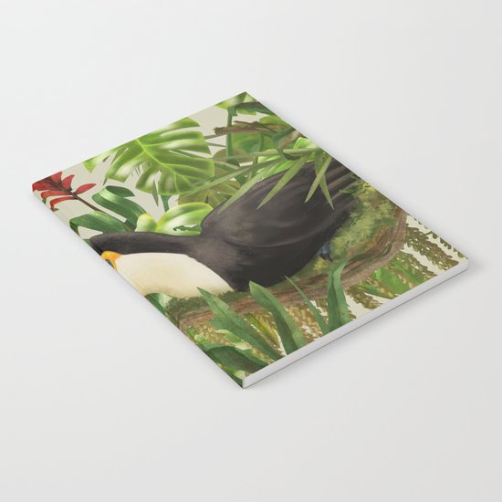 Toco Toucan vintage illustration. Notebook