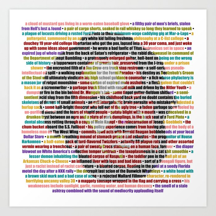 WTF is a Steve Bannon Posterized Haunting Art Print | Graphic-design, Politics, Alt-right, Evil, Bannon, Trump, Racists, Creep, Breitbart