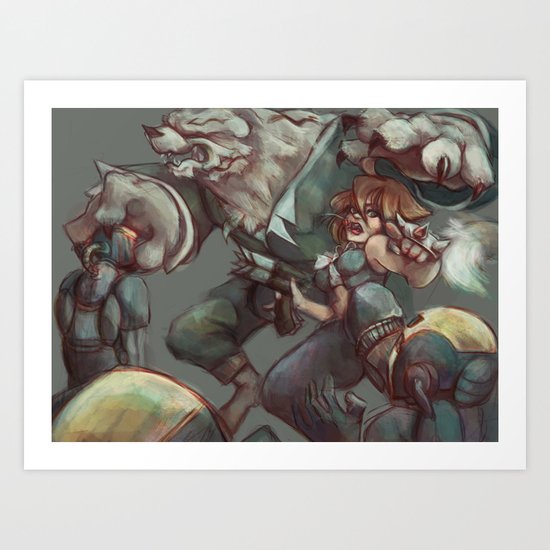 Digital painting - OC Art Print
