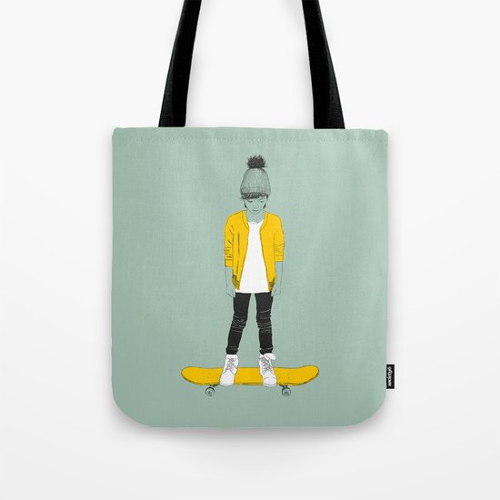 Skater Kid Tote Bag