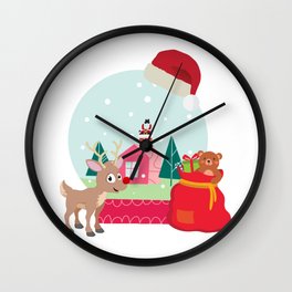 Christmas Globe 2021 Wall Clock