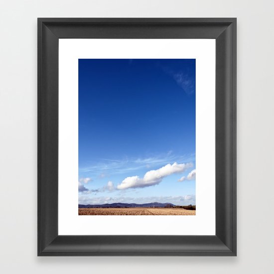 with a sky blue sky... Framed Art Print