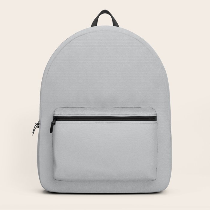 solid grey backpack