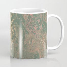 Marble Green and Gold Accent Coffee Mug