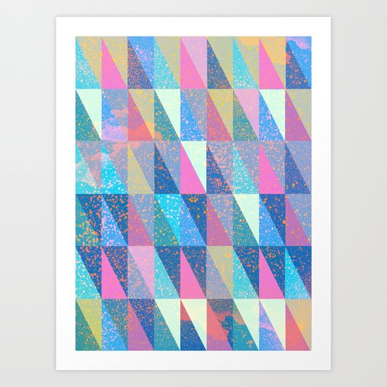 Candy Triangles Art Print