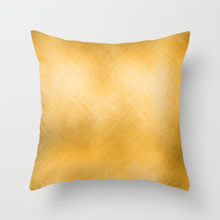 Old Yellow Orange  Throw Pillow