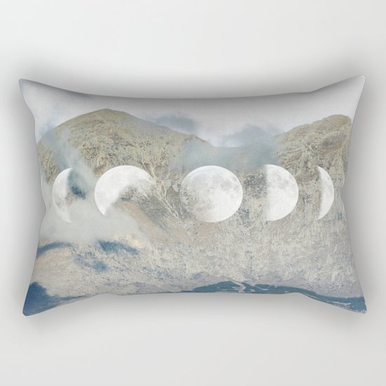 Moonrise Mountains Rectangular Pillow