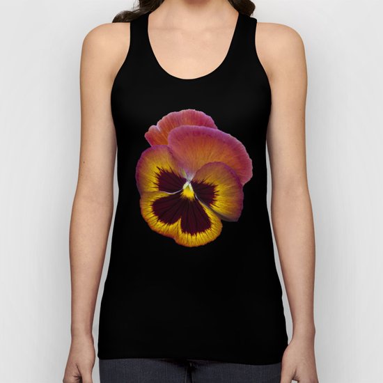 Pansy Painted Unisex Tank Top