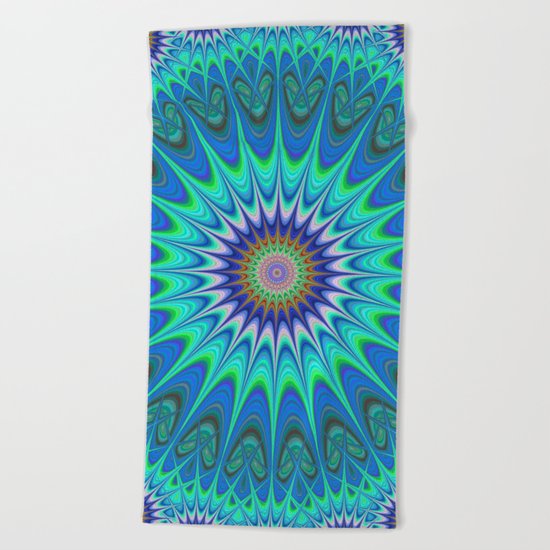 Cool mandala Beach Towel