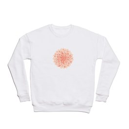 Dahlia - pastel pink dahlia flower art Crewneck Sweatshirt