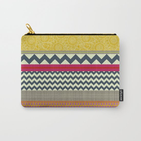 New York Beauty stripe Carry-All Pouch