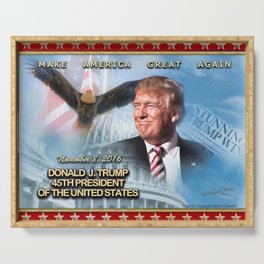 Donald J. Trump 45th President of The United States Serving Tray