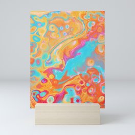 Orange and Blue 001 Mini Art Print