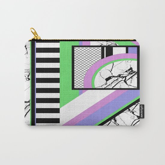 AMPS Deux - Abstract, Marble, Pastel, Stripes Carry-All Pouch