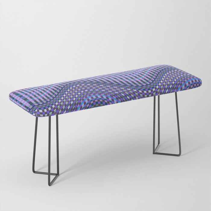 Purple Wavy Pattern  Bench