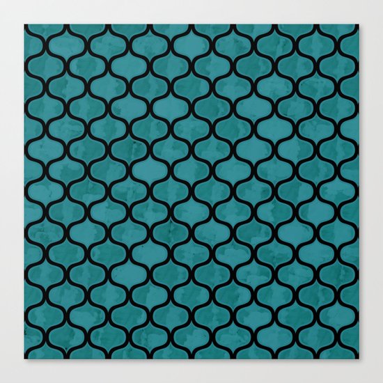 Watercolor Lovely Pattern VVXIV Canvas Print