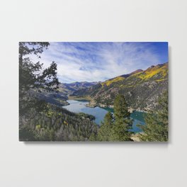 Autumn view of Lake San Cristobal in Colorado Metal Print
