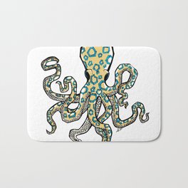 Blue Ringed Octopus Bath Mat | Graphicdesign, Tenticle, Octopus 