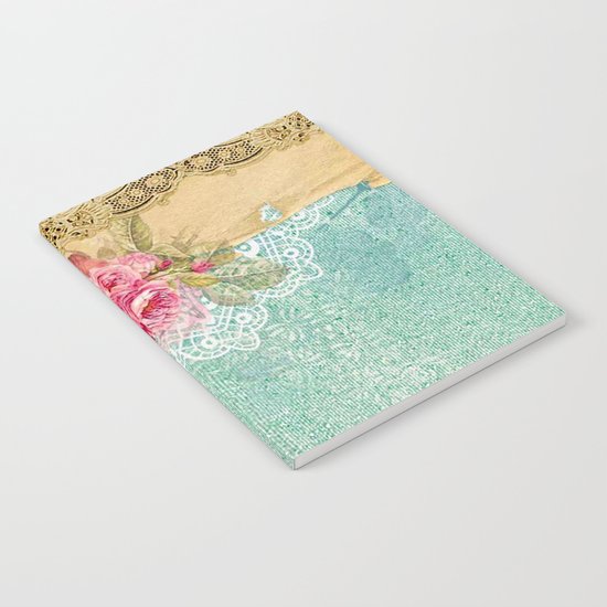 Pretty Vintage Rose #6 Notebook