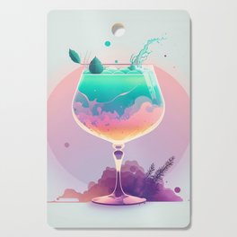 Iced cocktail drink Cutting Board