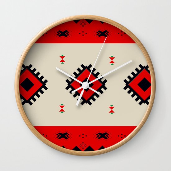 Romanian Pattern Wall Clock