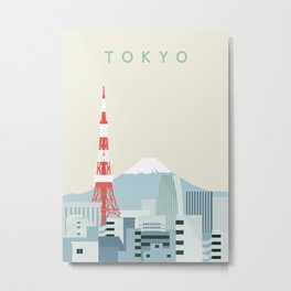 Tokyo Metal Print