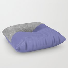 Very Peri 2022 Color Of The Year Violet Blue Periwinkle Concrete Floor Pillow