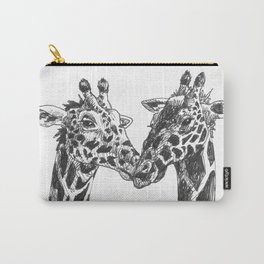 Giraffe Pair Drawing Carry-All Pouch
