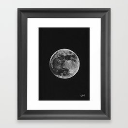 Full Moon Framed Art Print