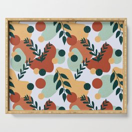 Midcentury Abstract Pattern Serving Tray