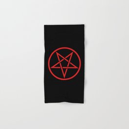 Satanic Pentagram (blood edit) Hand & Bath Towel