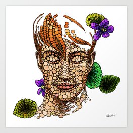 A Beautiful Ginger Boy and Nature Art Print