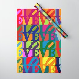 Love Pop Art Wrapping Paper