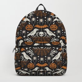 All Hallows' Eve - Black Orange Halloween Backpack
