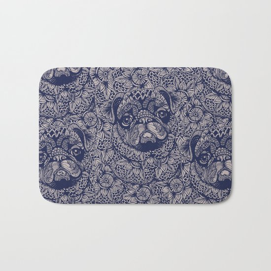 MANDALA OF PUG Bath Mat
