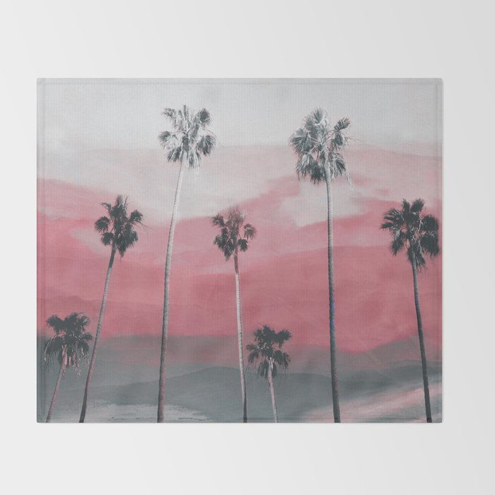 Palm Trees 3 Throw Blanket By Nadja1