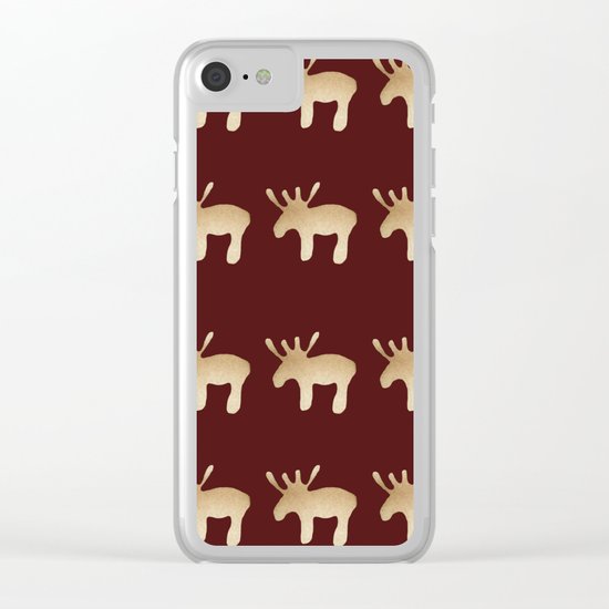 Reindeer queues Clear iPhone Case