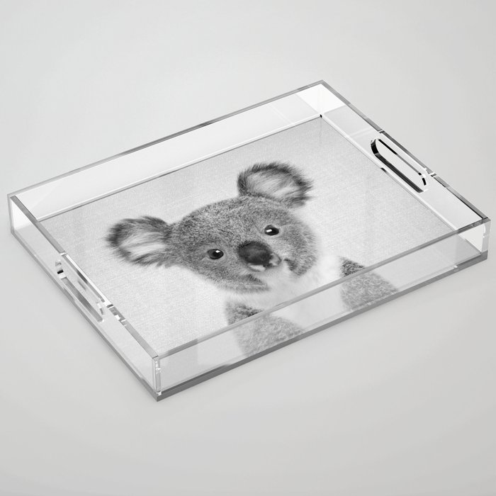 Baby Koala - Black & White Acrylic Tray