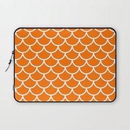 Orange fish scales pattern Laptop Sleeve