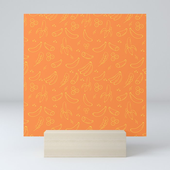 banana tropical design Mini Art Print