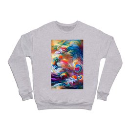 Swirling Colors Crewneck Sweatshirt