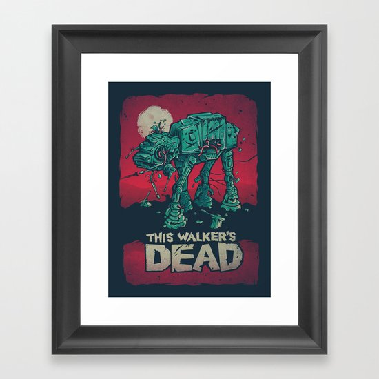 Walker's Dead V2 Framed Art Print