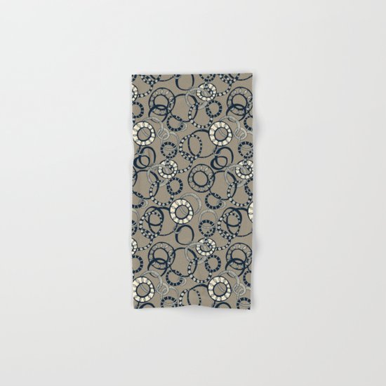 Honolulu hoopla light brown Hand & Bath Towel