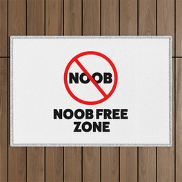Noob Free Zone Outdoor Rug