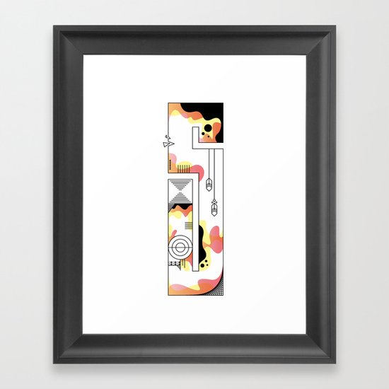s typo Framed Art Print