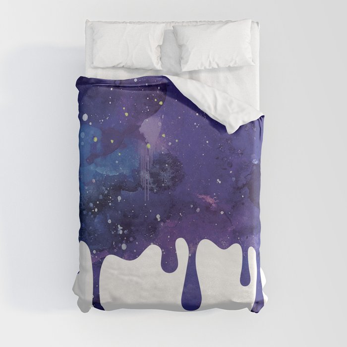 Milky Way Drip Duvet Cover