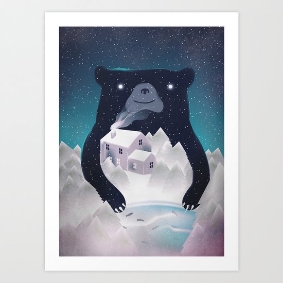 I ♥ Winter Art Print