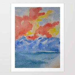 Abstract Beach Art Print