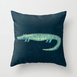 Alligator - or maybe Crocodile Throw Pillow