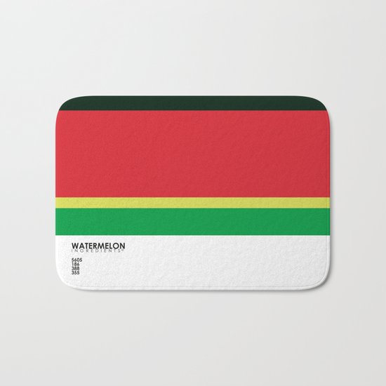 Pantone Fruit - Watermelon Bath Mat